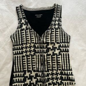 Marc Cain Monochrome Patterned Tank Top